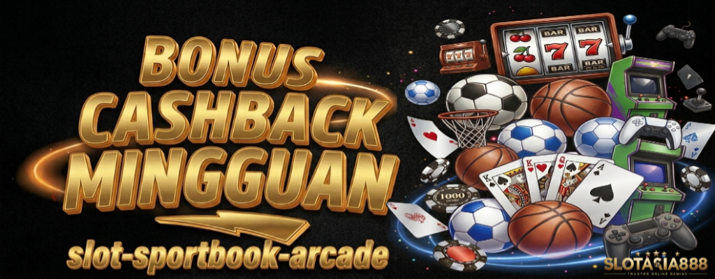 BONUS CASHBACK SPORTSBOOK - SLOT - ARCADE 5%